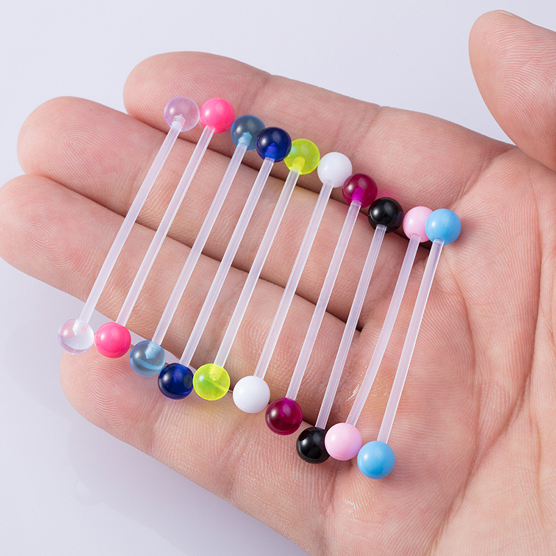 Industrial Barbell Long - 10-50pcs Acrylic Cartilage Earrings Piercing Industrial