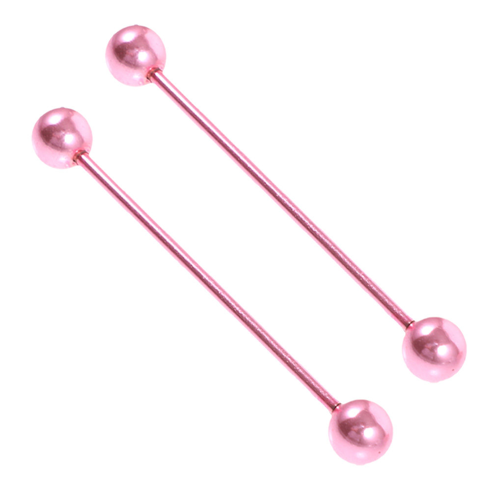Industrial Barbell Long - 2Pcs Ear Cartilage Needle Stainless Steel