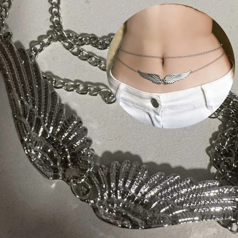 Body Jewelry Beach - Double Layer Wings Angel Waist Chain