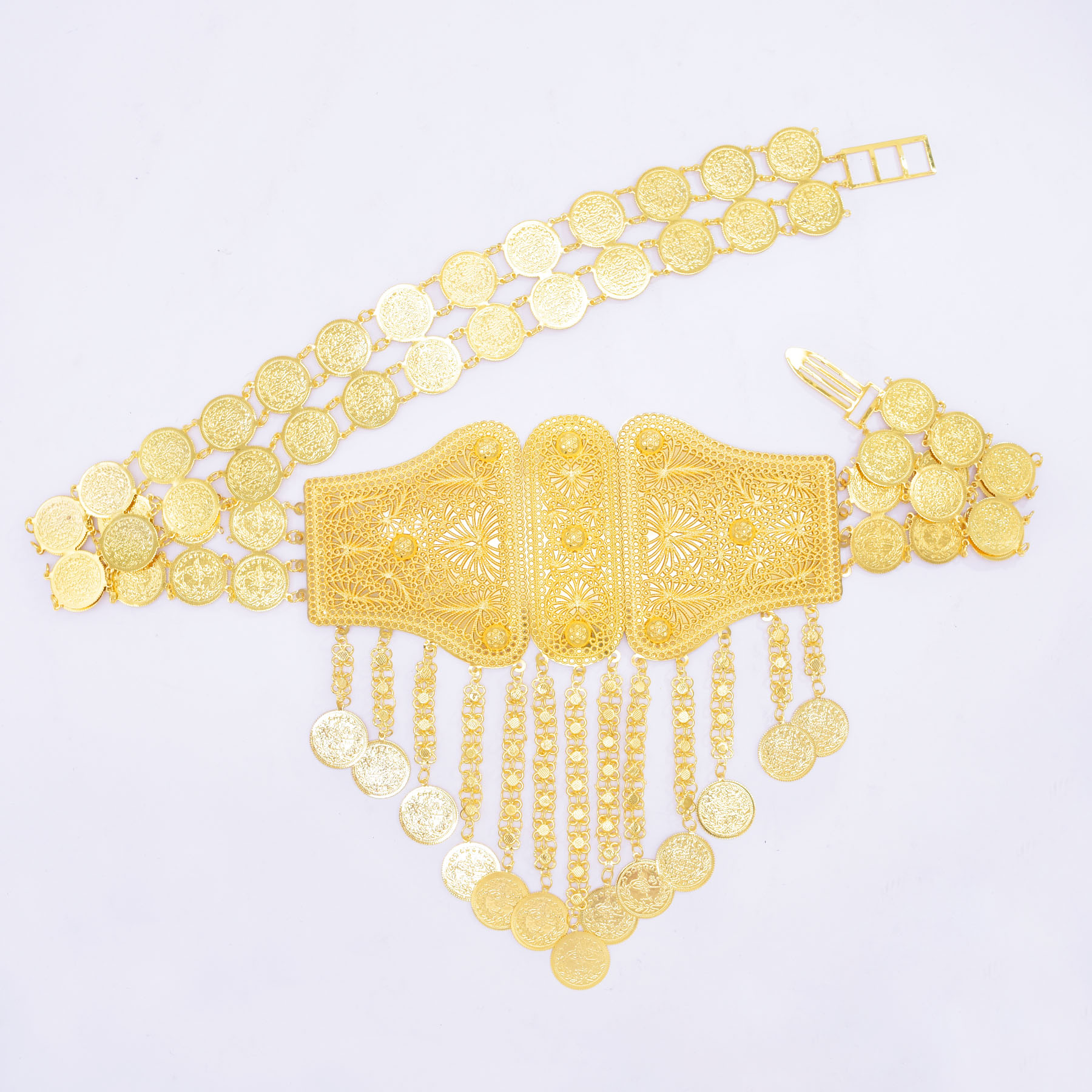 Indian Arab Gold Plated Wide W - đánh giá và giá Body Jewelry Indian