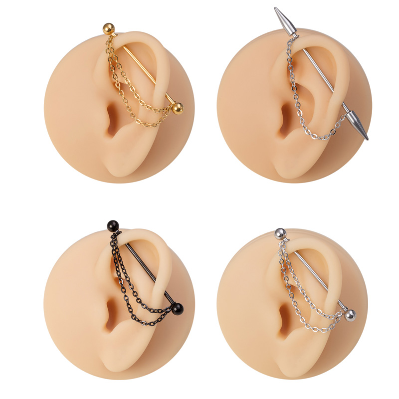 1pc Industrial Piercing Barbel - đánh giá và giá Industrial Barbell Long