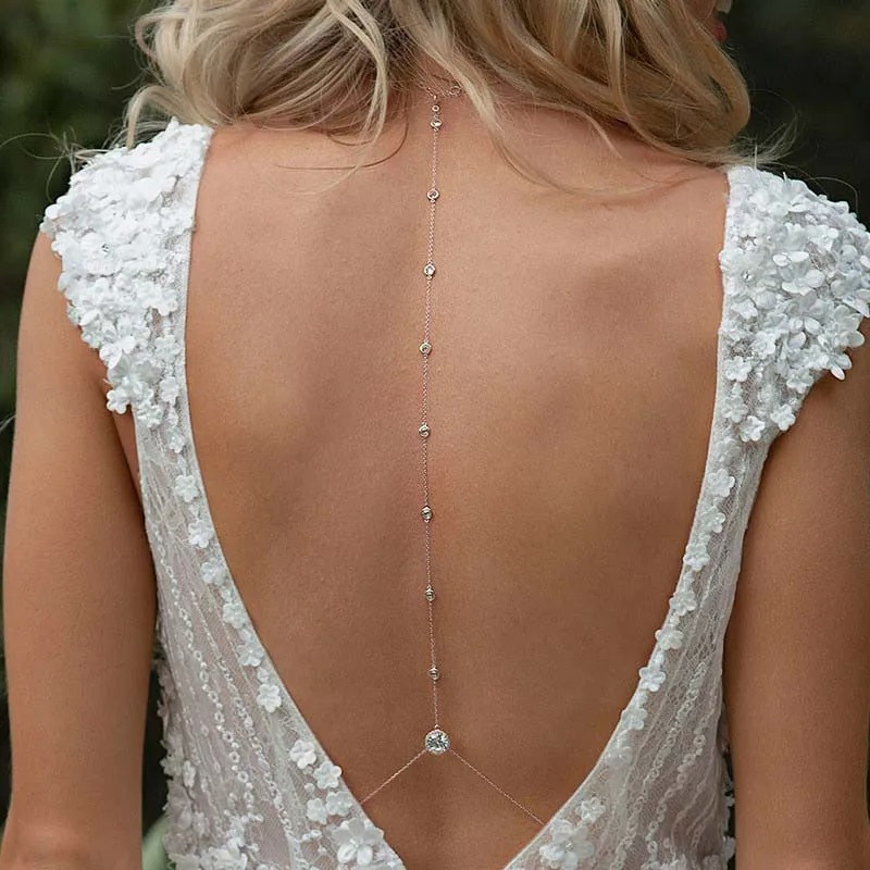 Sexy Crystal Back Chain Body J - đánh giá và giá Body Jewelry For Backless Dress