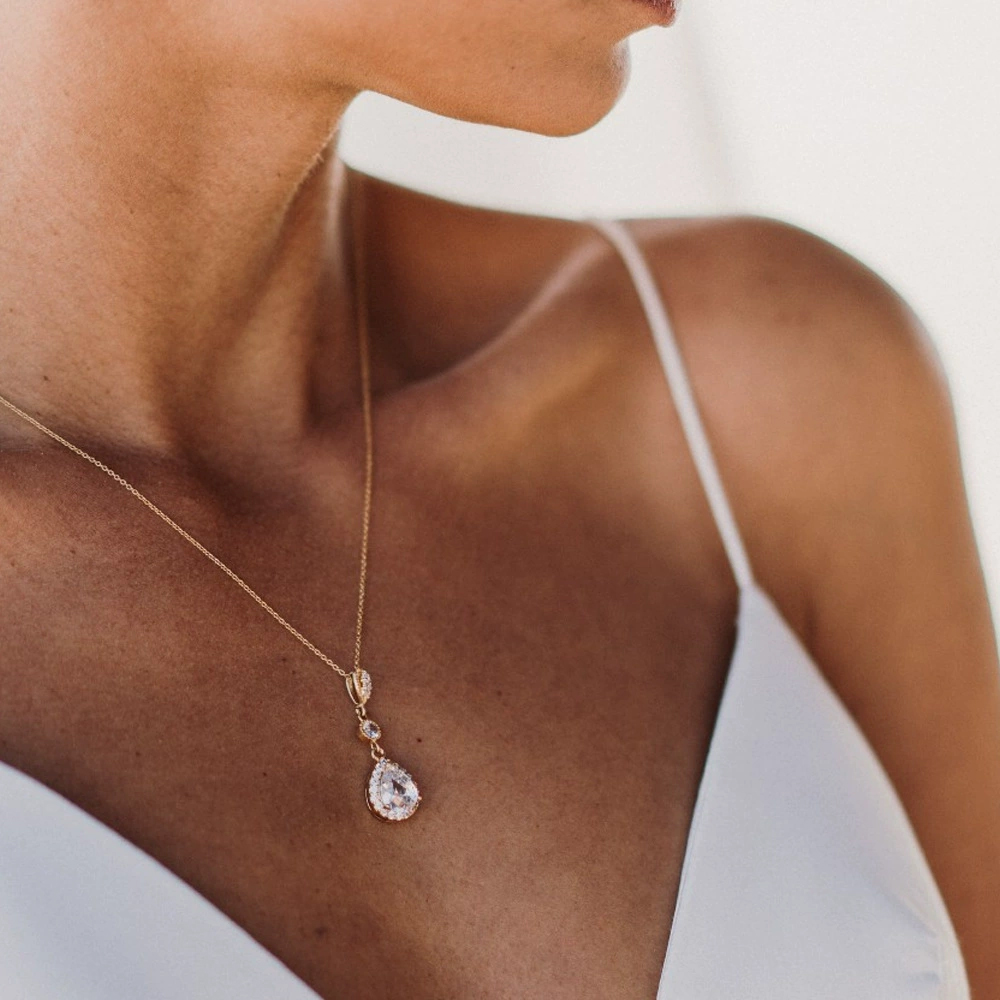 Luxury Zircon Water Drop Back  - đánh giá và giá Body Jewelry For Backless Dress