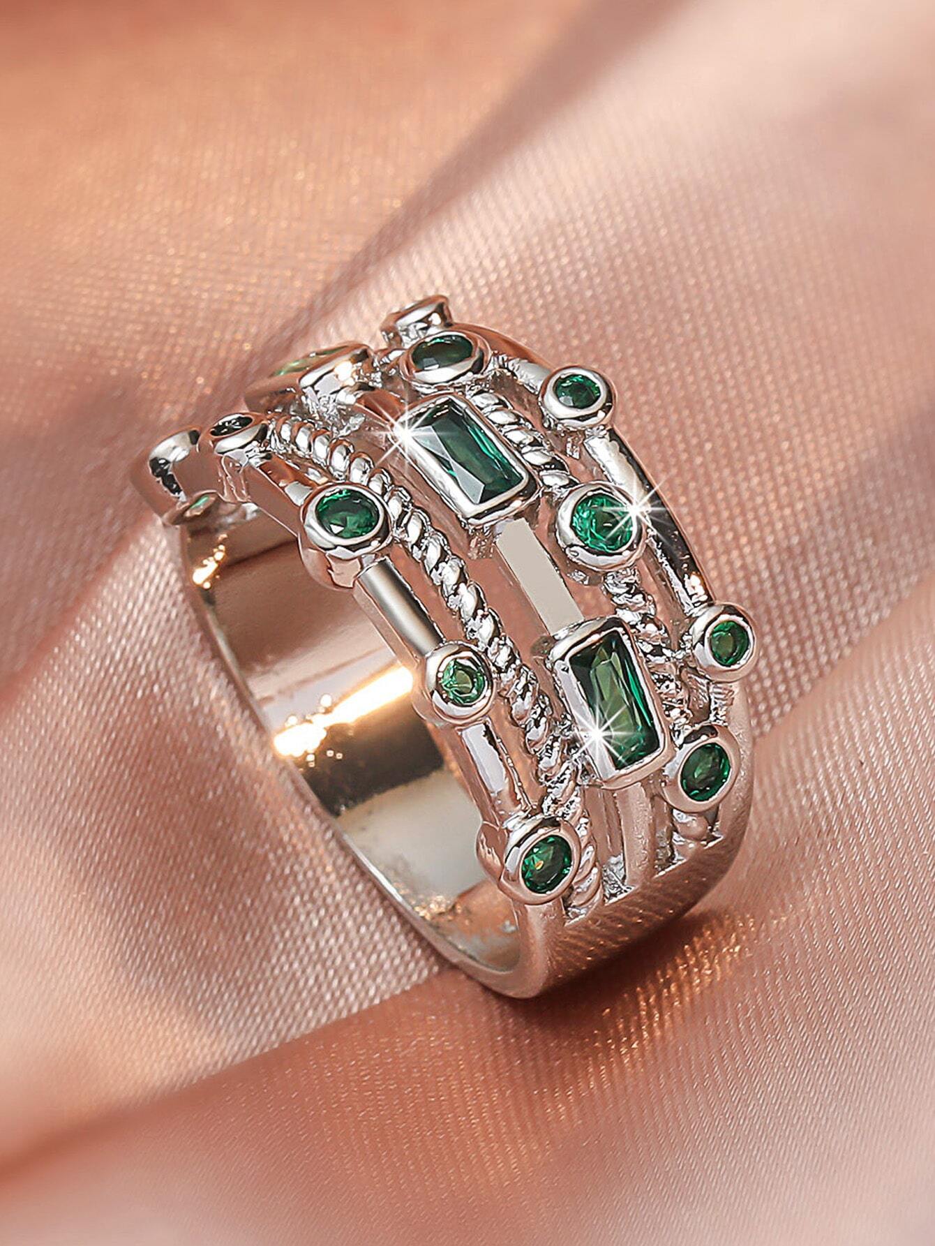 1pc Elegant Blue Cubic Zirconi - đánh giá và giá Body Jewelry Rings