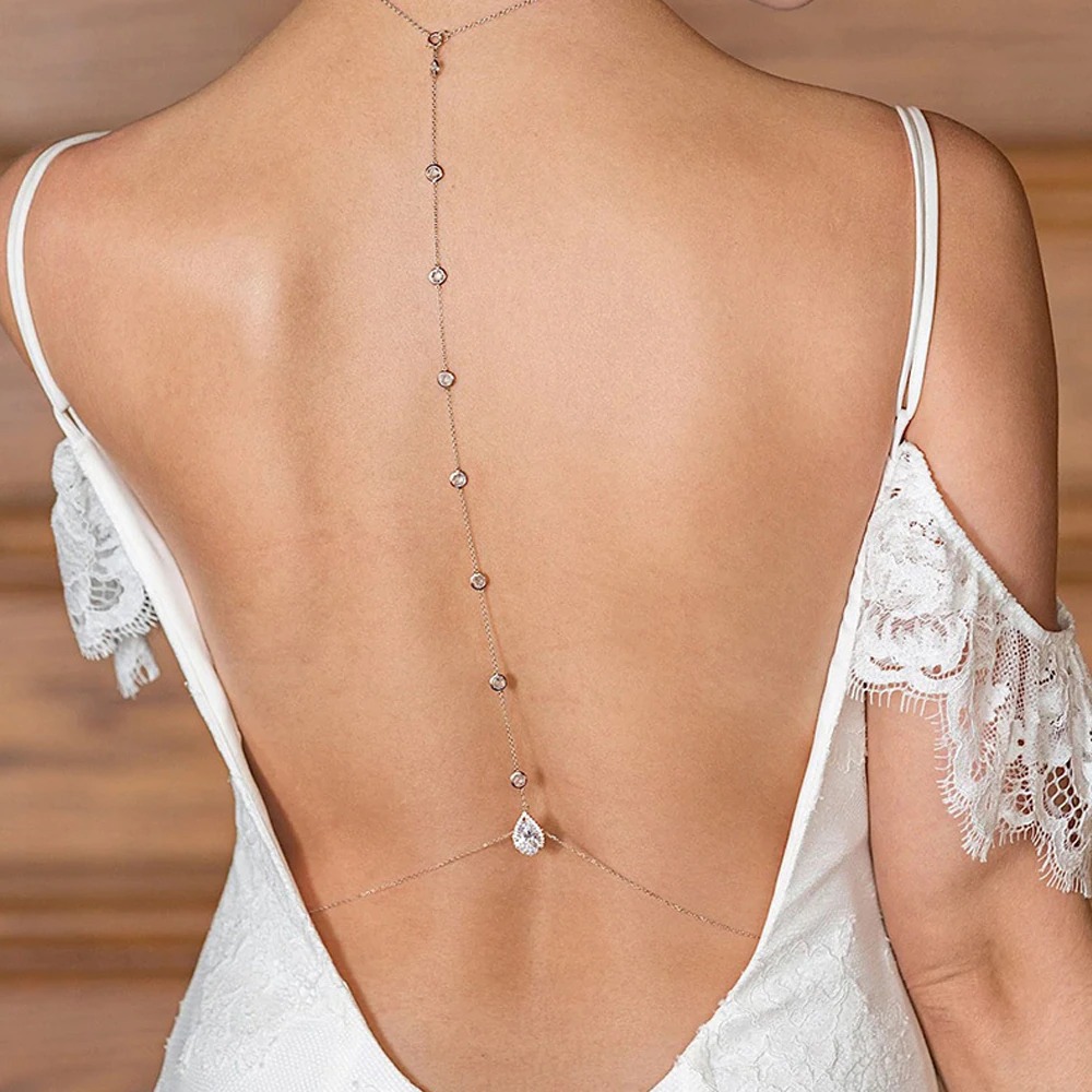Sexy Crystal Back Chain Body J - đánh giá và giá Body Jewelry For Backless Dress