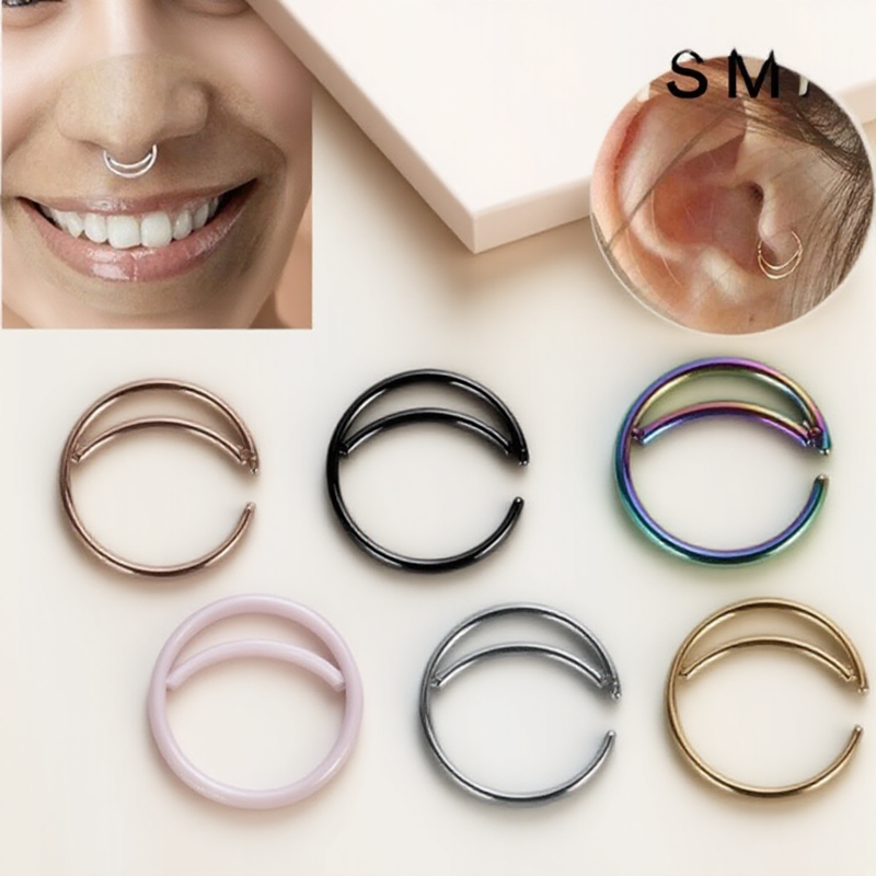 Stainless Steel Moon Nose Hoop - đánh giá và giá Body Jewelry Indian