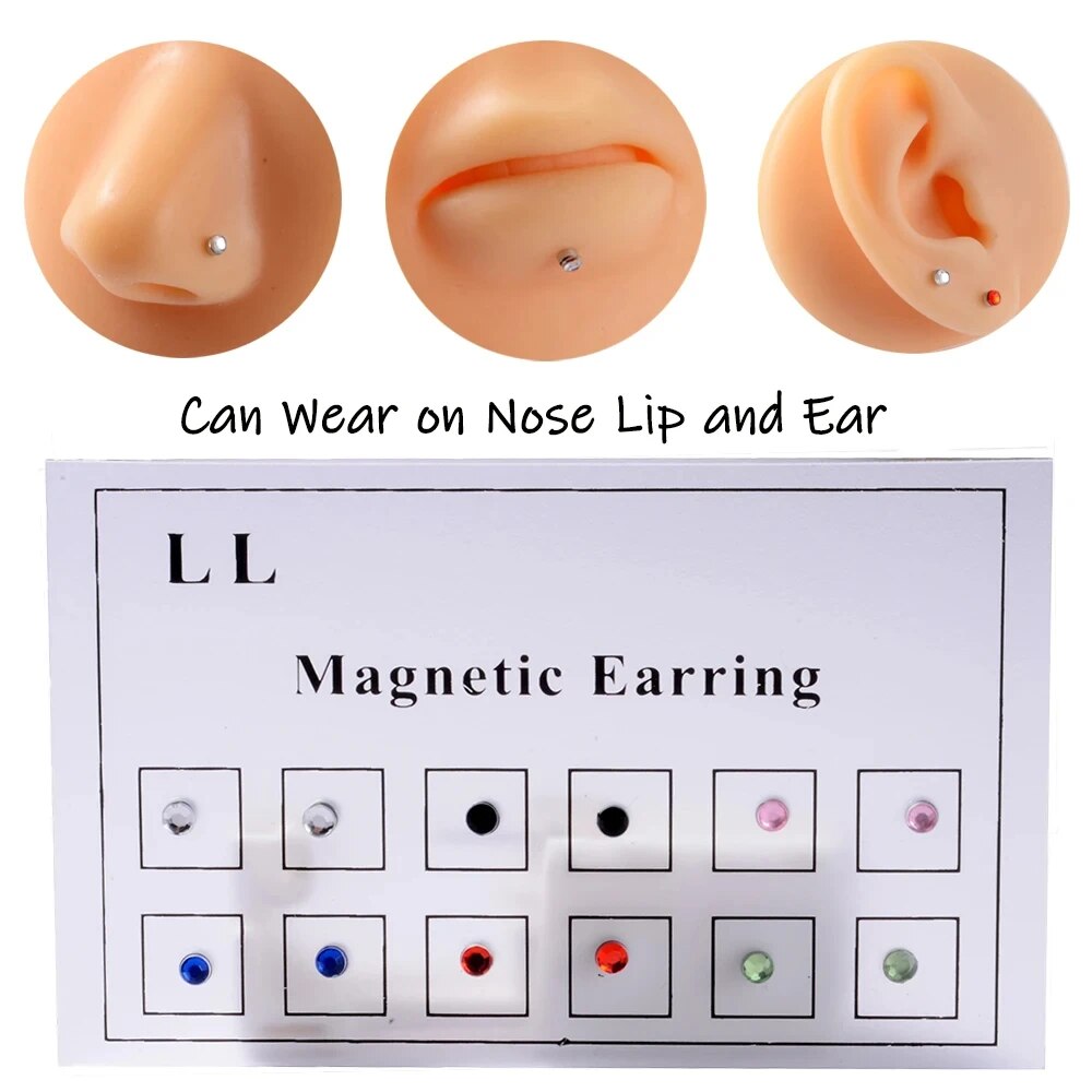 12PCS/Card Fake Cheater Non Pi - đánh giá và giá Body Jewelry And Earrings