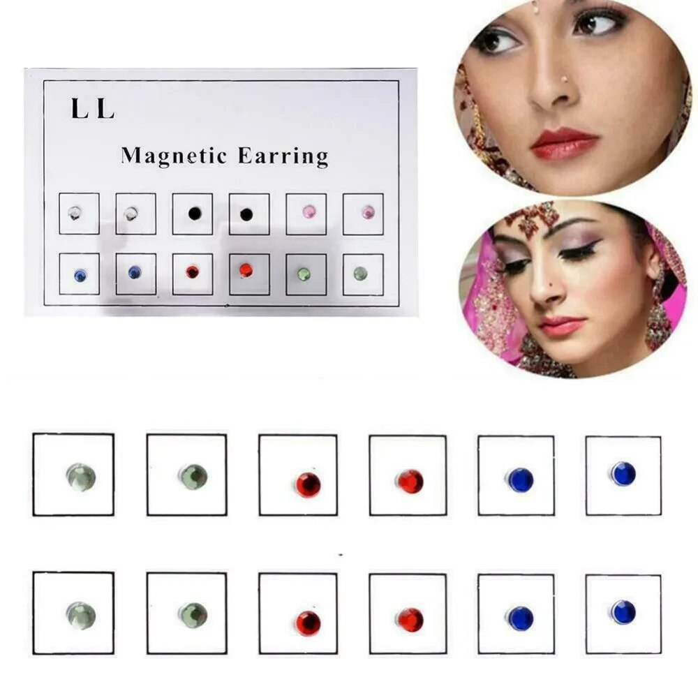 12PCS/Card Fake Cheater Non Pi - đánh giá và giá Body Jewelry And Earrings
