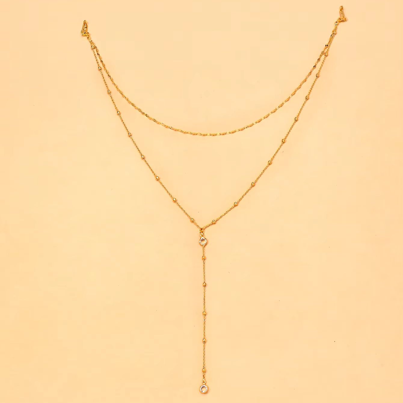 Delicate Gold Plated CZ Beaded - đánh giá và giá Body Jewelry For Backless Dress