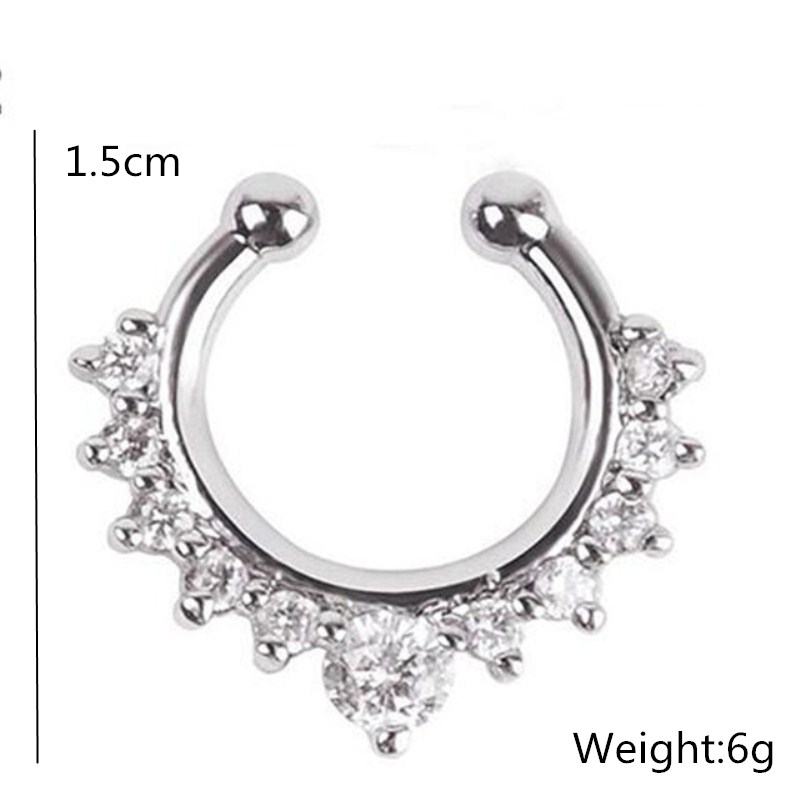 1PC U-Shape Nose Clip Fake Nos - đánh giá và giá Body Jewelry And Earrings