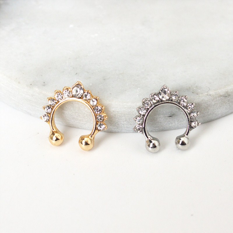 1PC U-Shape Nose Clip Fake Nos - đánh giá và giá Body Jewelry And Earrings