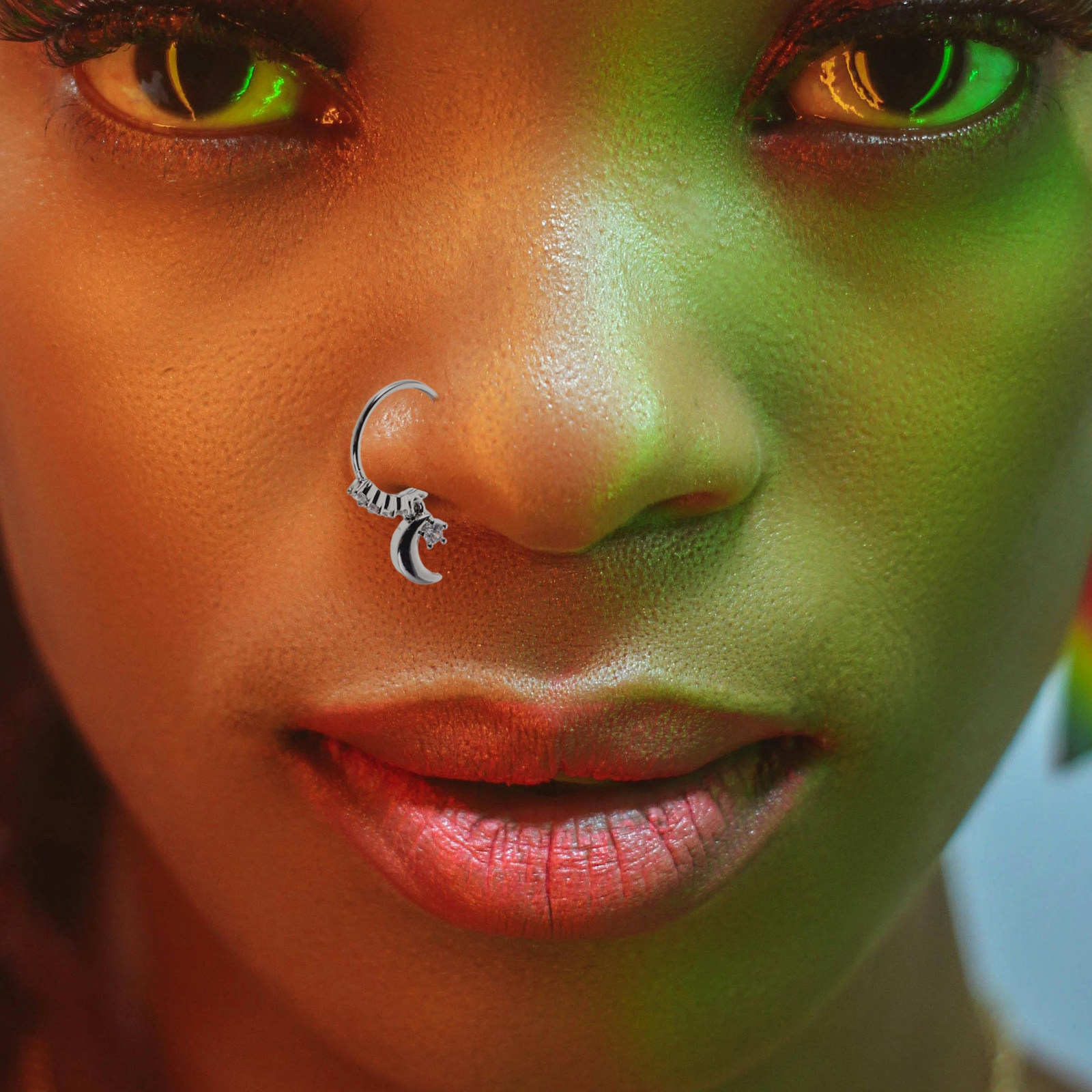 2Pcs Nose Rings Star Moon Meta - đánh giá và giá Body Jewelry Ideas