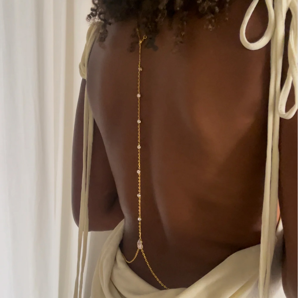 Stonefans Luxury Water Drop Zi - đánh giá và giá Body Jewelry For Backless Dress