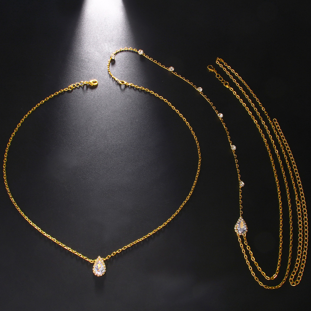 Stonefans Luxury Water Drop Zi - đánh giá và giá Body Jewelry For Backless Dress