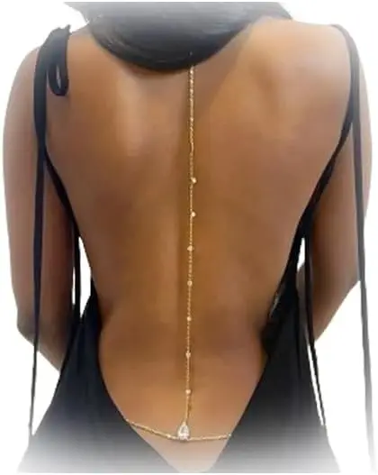 Sexy Rhinestone Back Chain Nec - đánh giá và giá Body Jewelry For Backless Dress