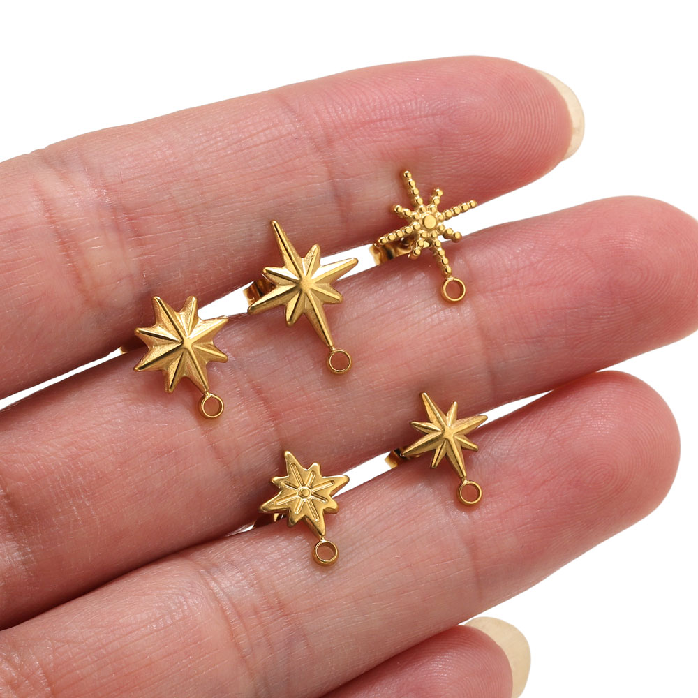 6pcs Stainless Steel Star Earr - đánh giá và giá Body Jewelry Tool
