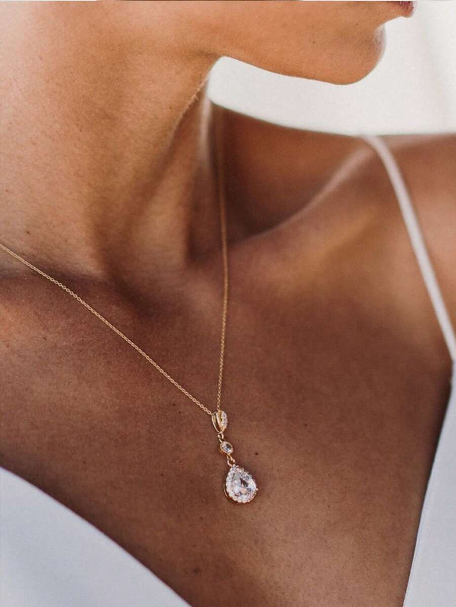 Elegant Pear-Shaped Crystal Pe - đánh giá và giá Body Jewelry For Backless Dress
