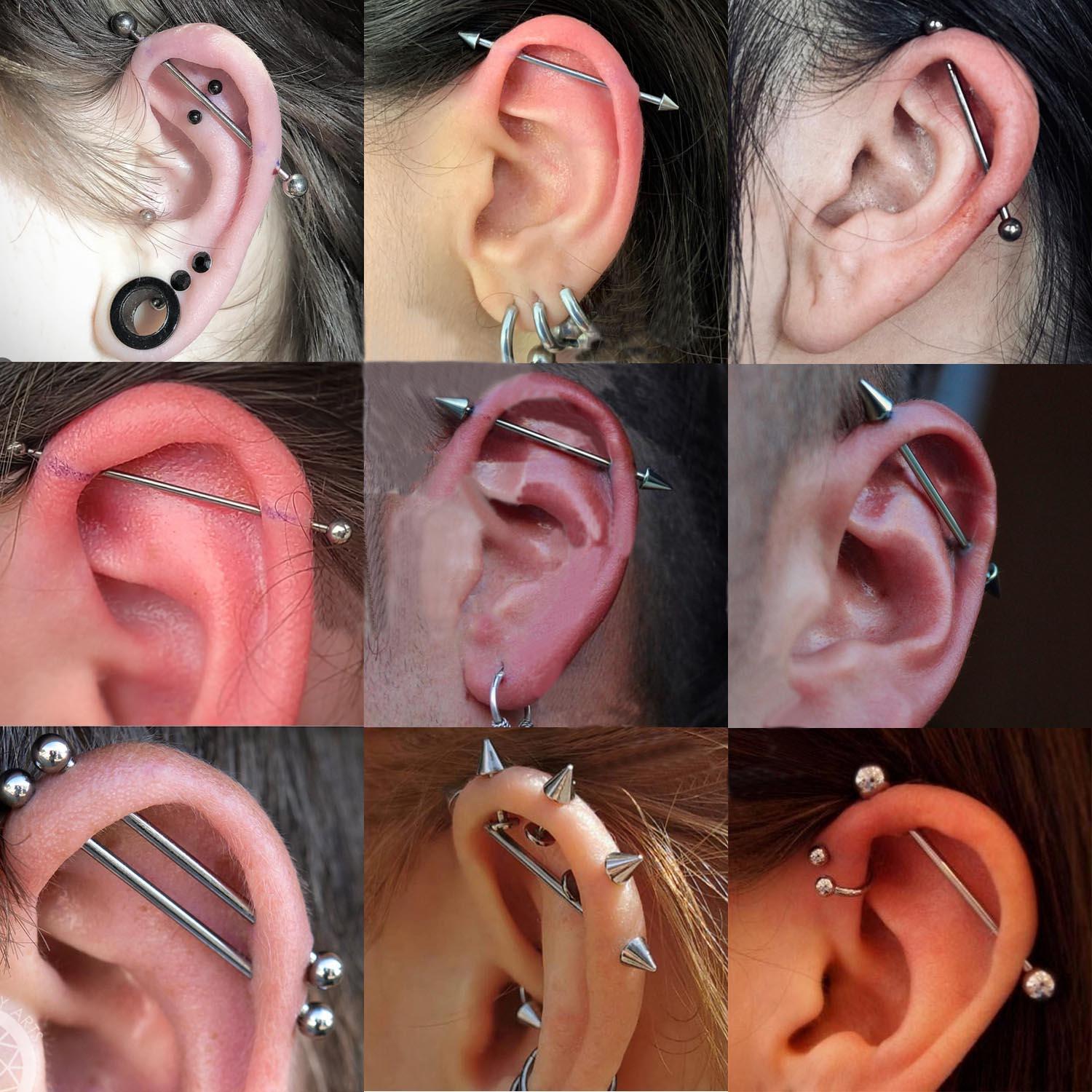 1pc 316L Surgical Steel Indust - đánh giá và giá Industrial Barbell Long
