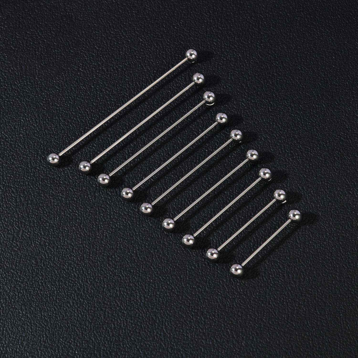 1pc 316L Surgical Steel Indust - đánh giá và giá Industrial Barbell Long