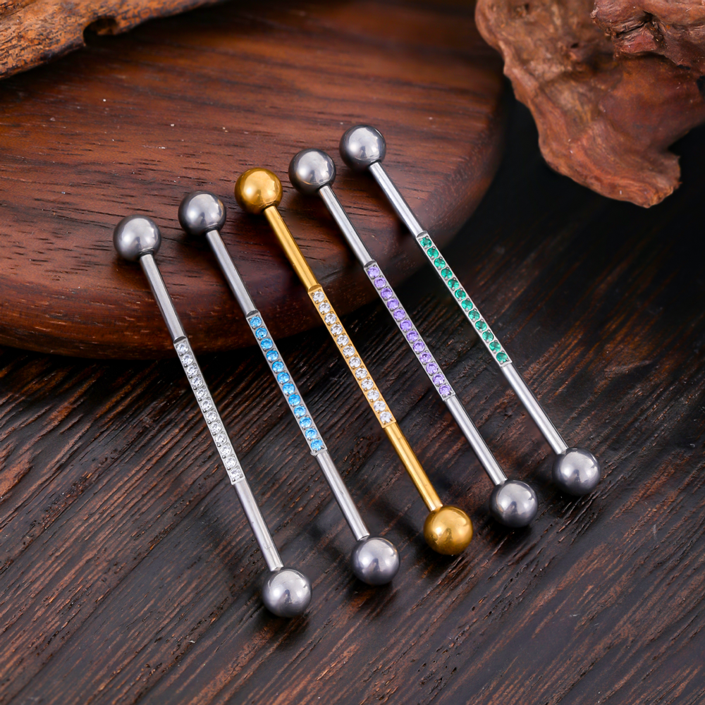 G23 Titanium Body Piercing Jew - đánh giá và giá Industrial Barbell Long