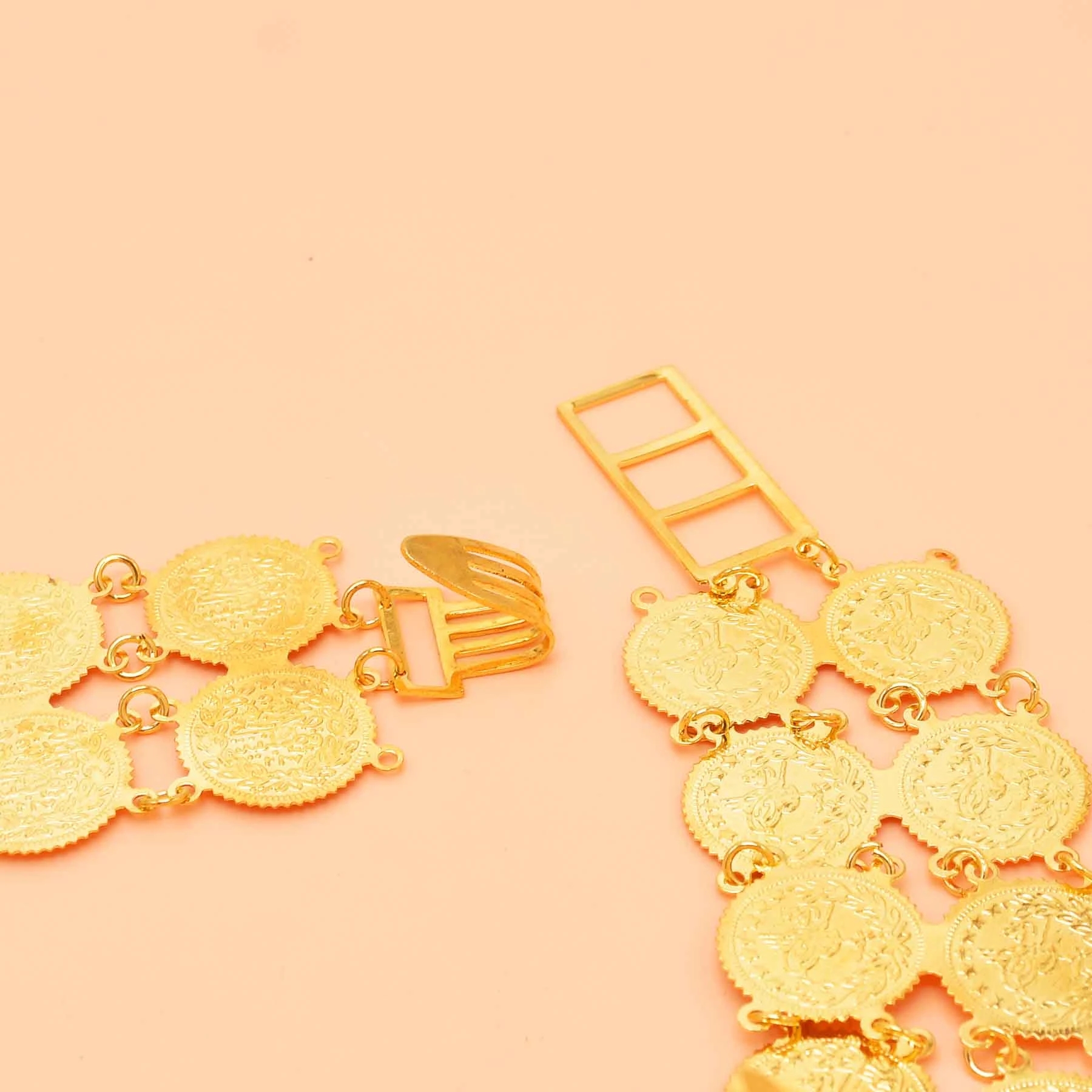 Golden Double Layer Coins Long - đánh giá và giá Body Jewelry Indian