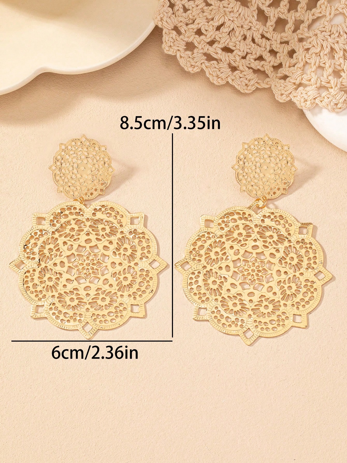2pcs/Set Exaggerated European  - đánh giá và giá Body Jewelry And Earrings