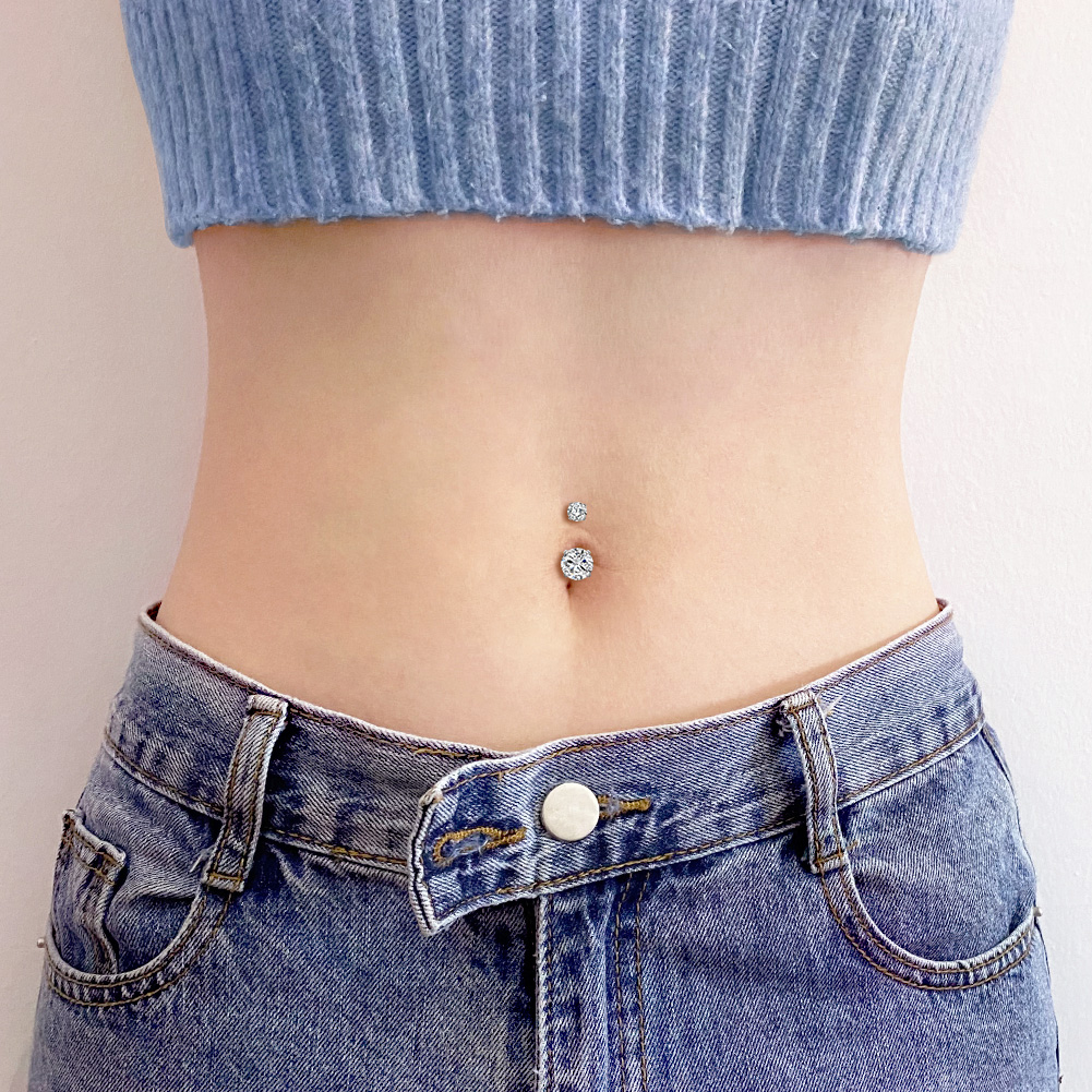 Fake Belly Piercing Cubic Zirc - đánh giá và giá Body Jewelry Rings