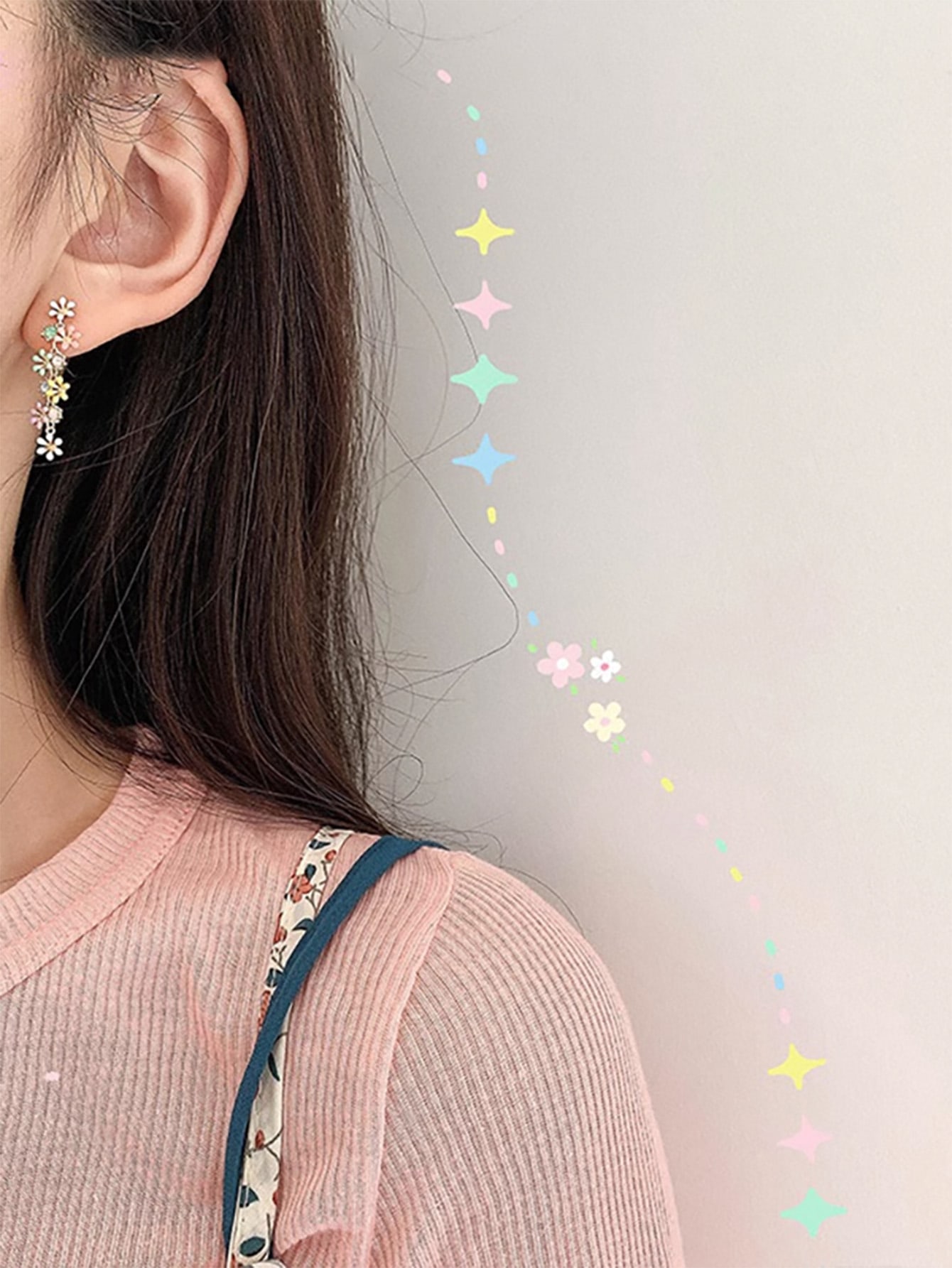 Andkiss 1pair Flower Tassel Ea - đánh giá và giá Body Jewelry And Earrings