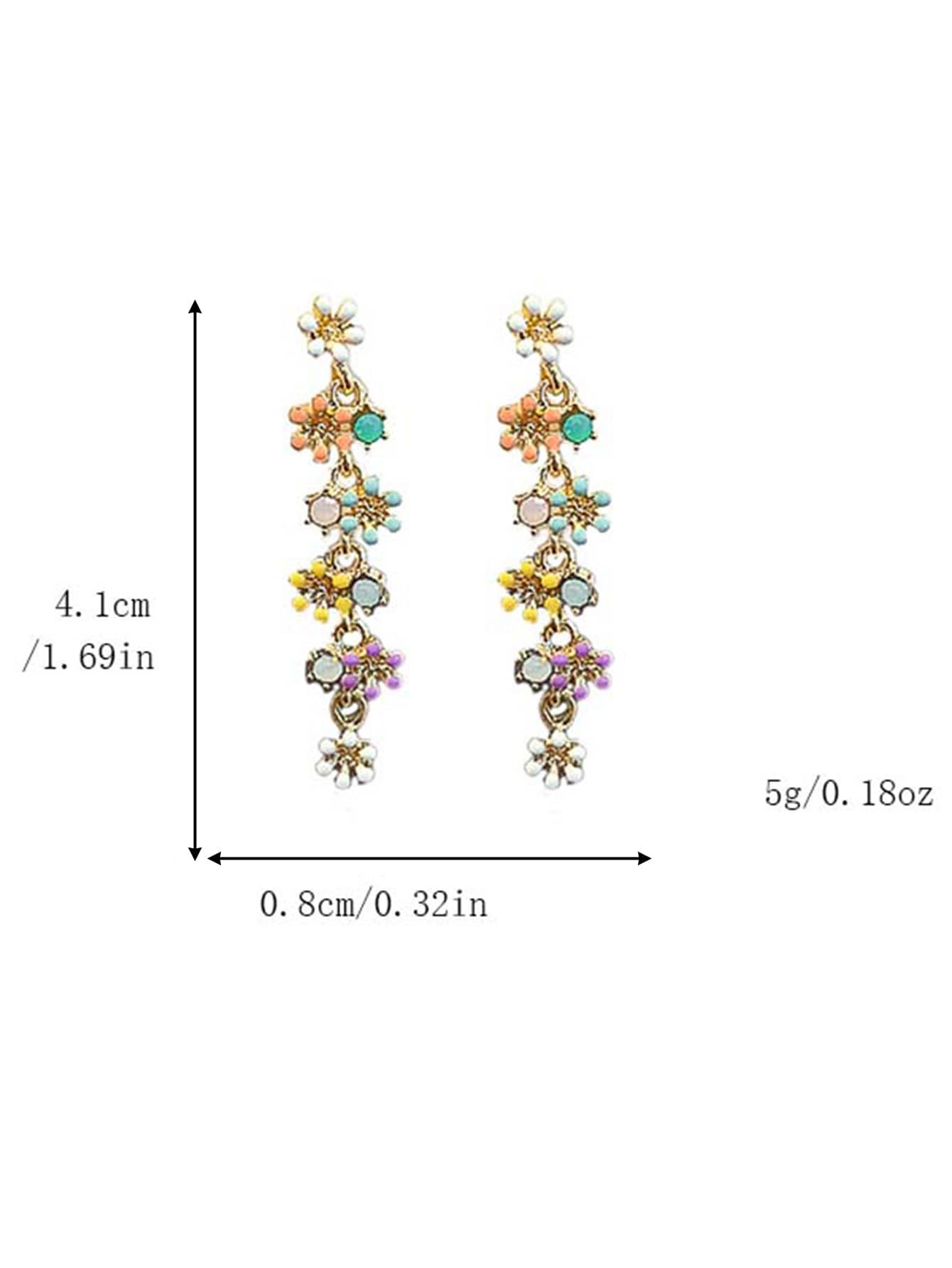 Andkiss 1pair Flower Tassel Ea - đánh giá và giá Body Jewelry And Earrings