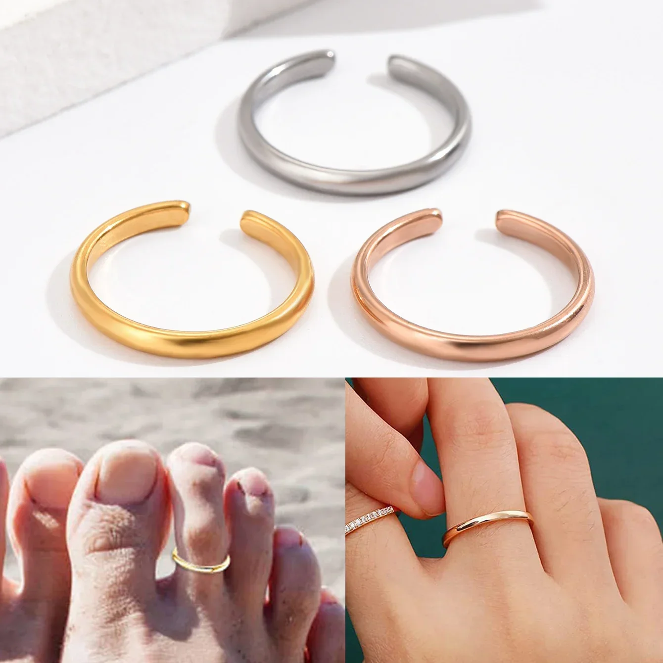 1PC Toe Rings for Women Adjust - đánh giá và giá Body Jewelry Rings