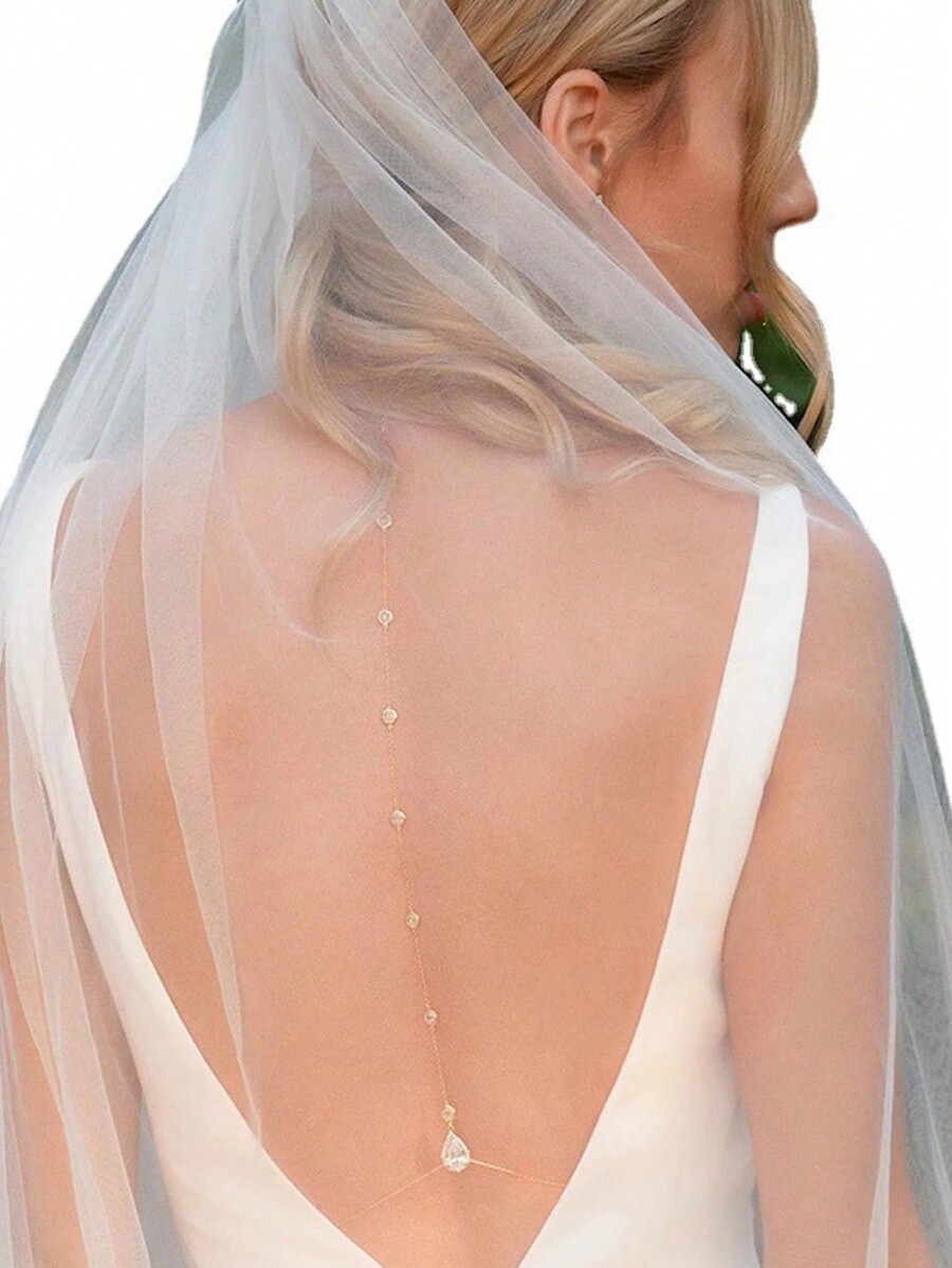 Teardrop Crystal Body Chain Wi - đánh giá và giá Body Jewelry For Backless Dress
