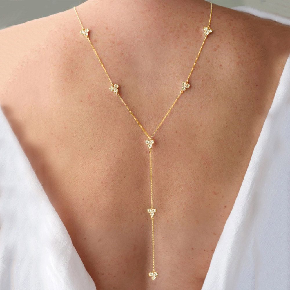 Stonefans Elegant Crystal Back - đánh giá và giá Body Jewelry For Backless Dress