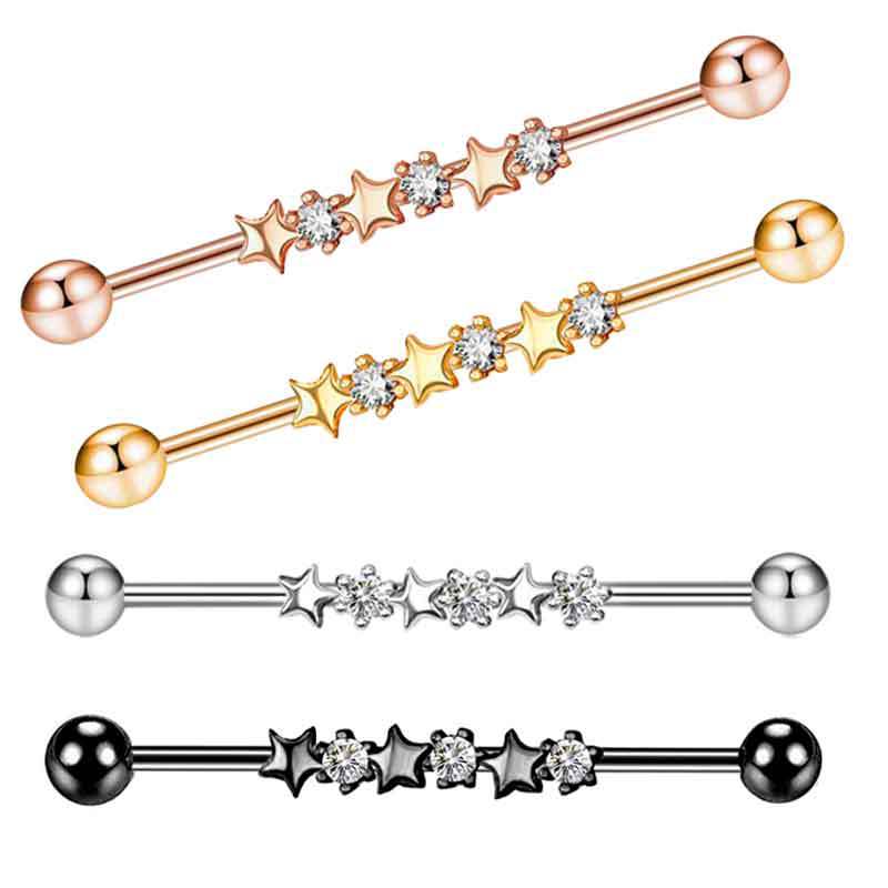 Stainless steel simple star Ba - đánh giá và giá Industrial Barbell Long
