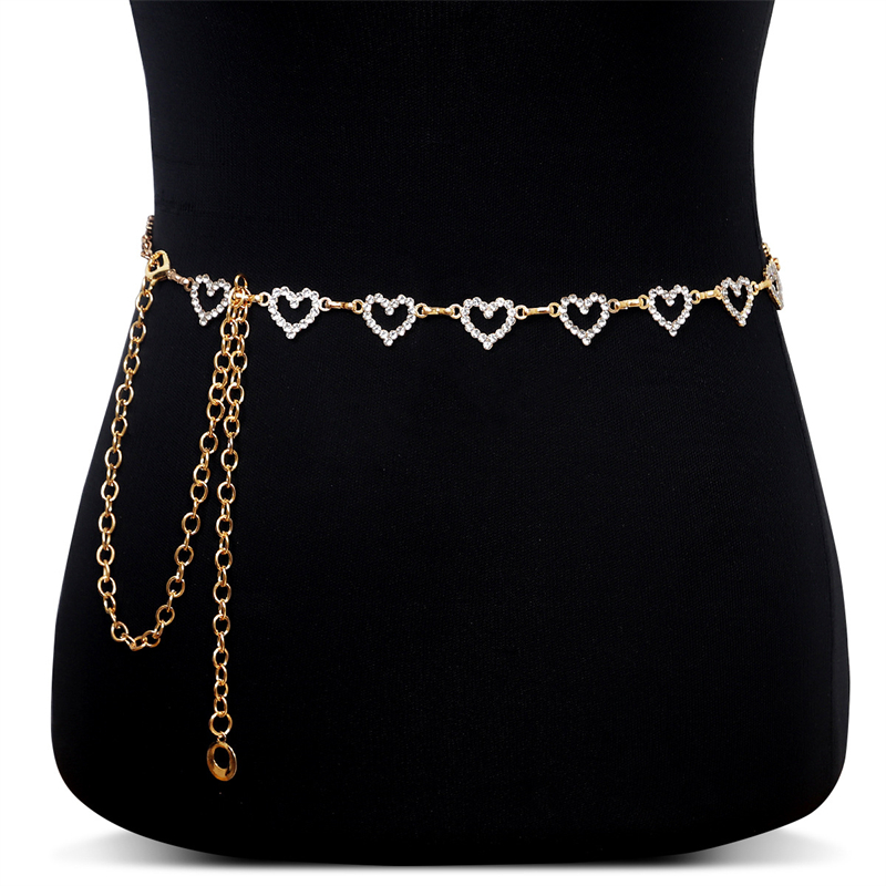 Fashion Rhinestone Heart Waist - đánh giá và giá Body Jewelry Beach