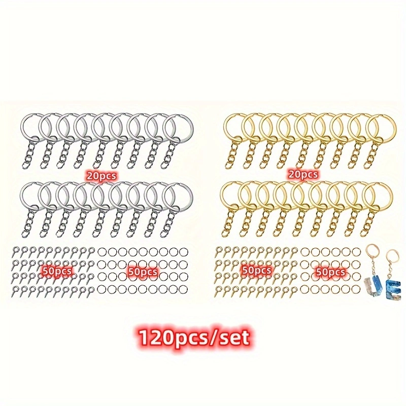 120pcs DIY Keychain Jump Rings - đánh giá và giá Body Jewelry Tool