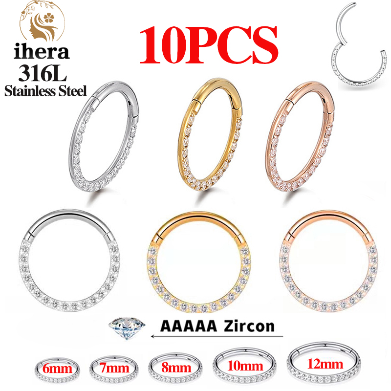1/10PCS Stainless Steel Nose R - đánh giá và giá Body Jewelry And Earrings