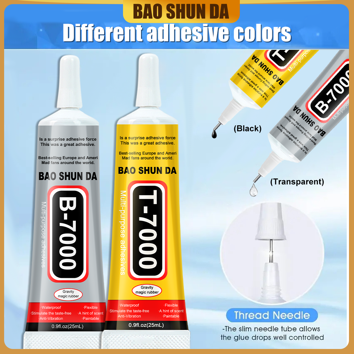 B-7000 25ML transparent adhesi - đánh giá và giá Body Jewelry Tool