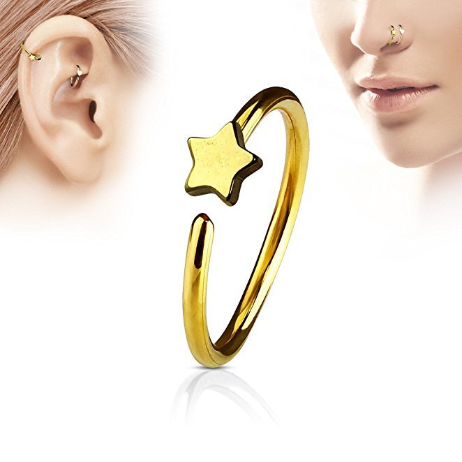 1Pcs Stainless Steel Star Nose - đánh giá và giá Body Jewelry And Earrings