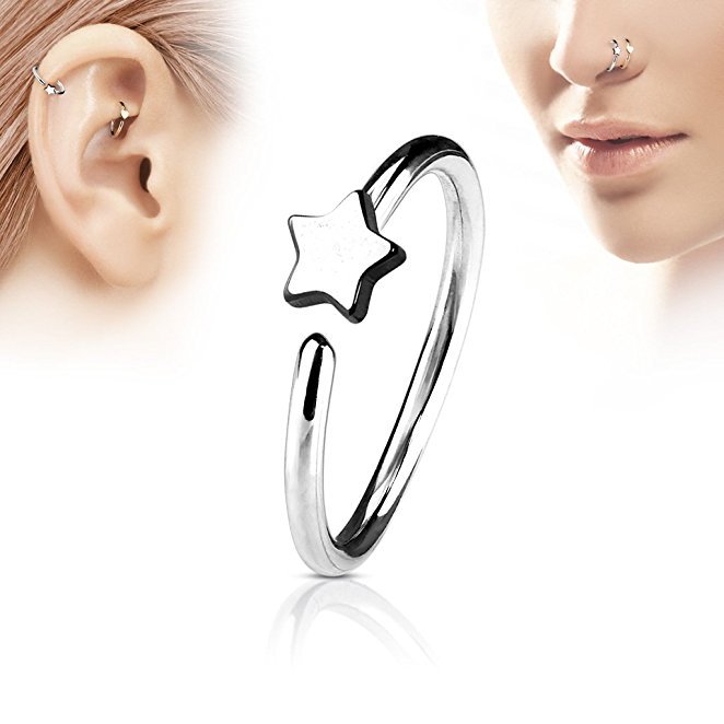 1Pcs Stainless Steel Star Nose - đánh giá và giá Body Jewelry And Earrings