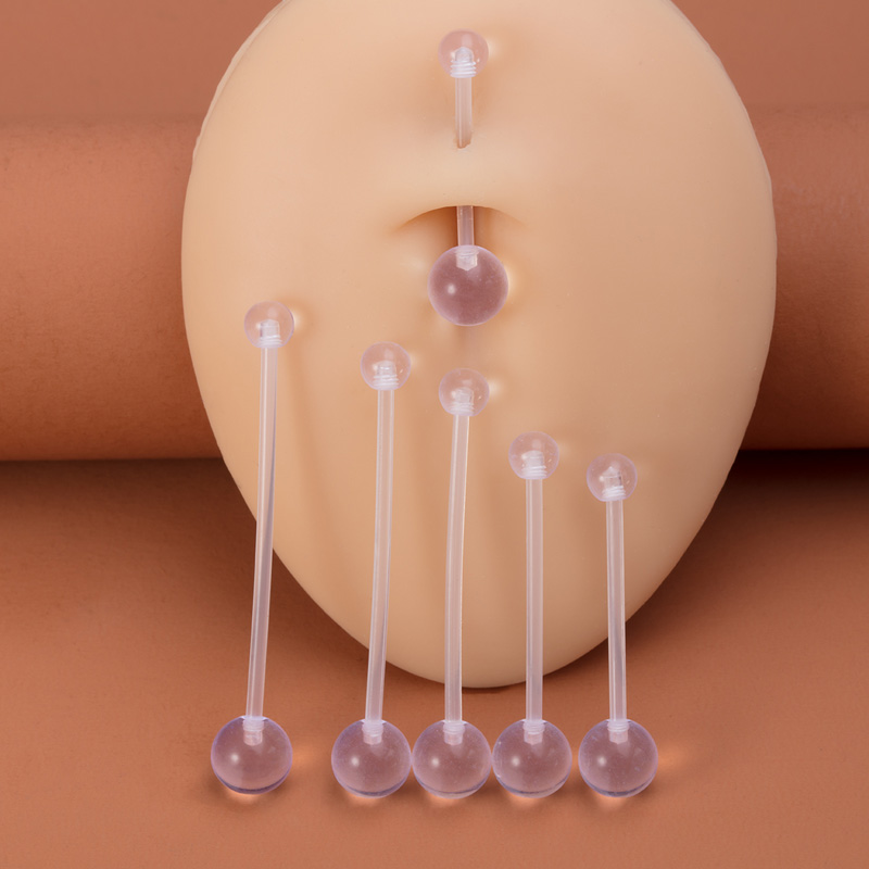 6pcs Flexible Navel Piercing A - đánh giá và giá Industrial Barbell Long