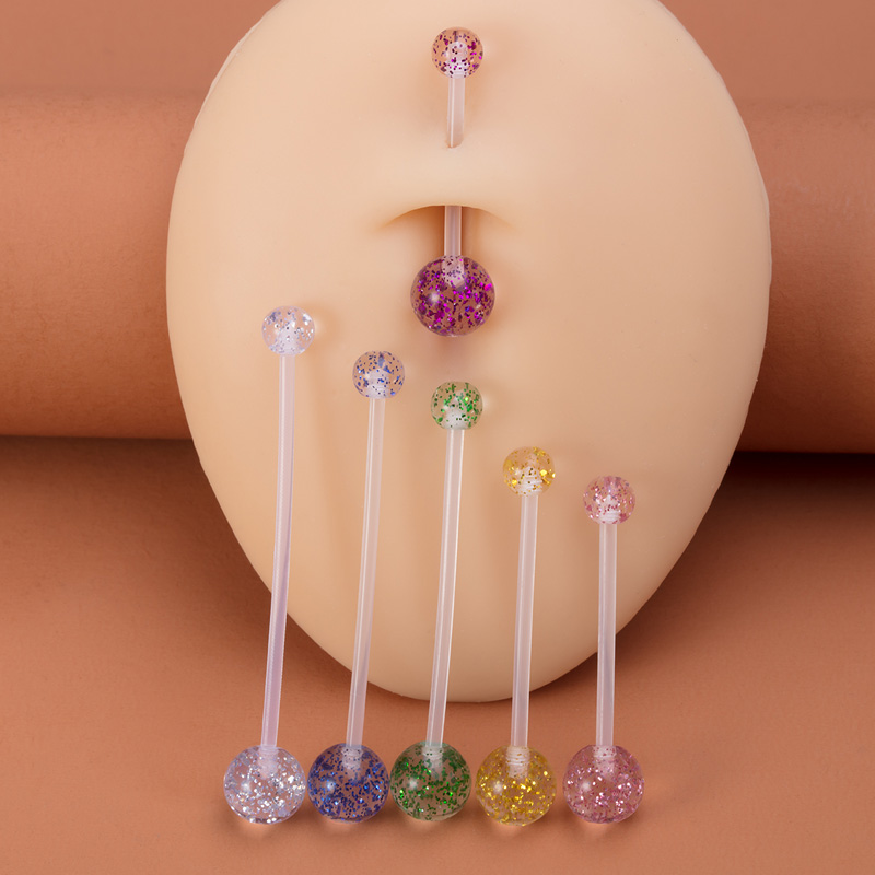 6pcs Flexible Navel Piercing A - đánh giá và giá Industrial Barbell Long
