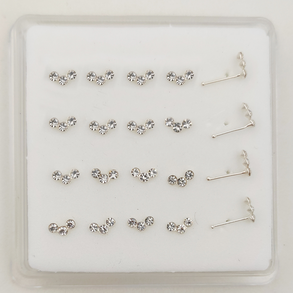 925 Sterling silver crystal no - đánh giá và giá Body Jewelry Indian
