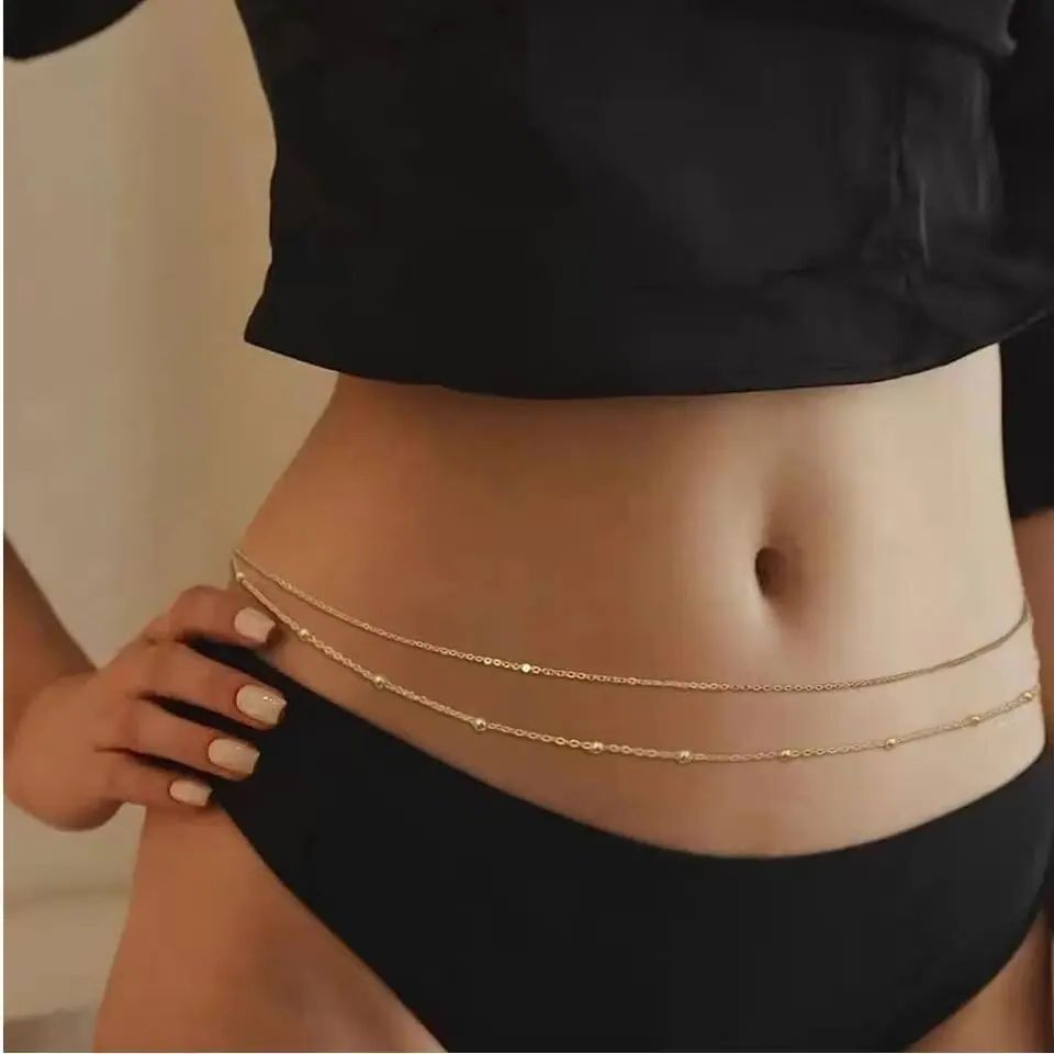 HipHop Double Layers Belly Cha - đánh giá và giá Body Jewelry Beach