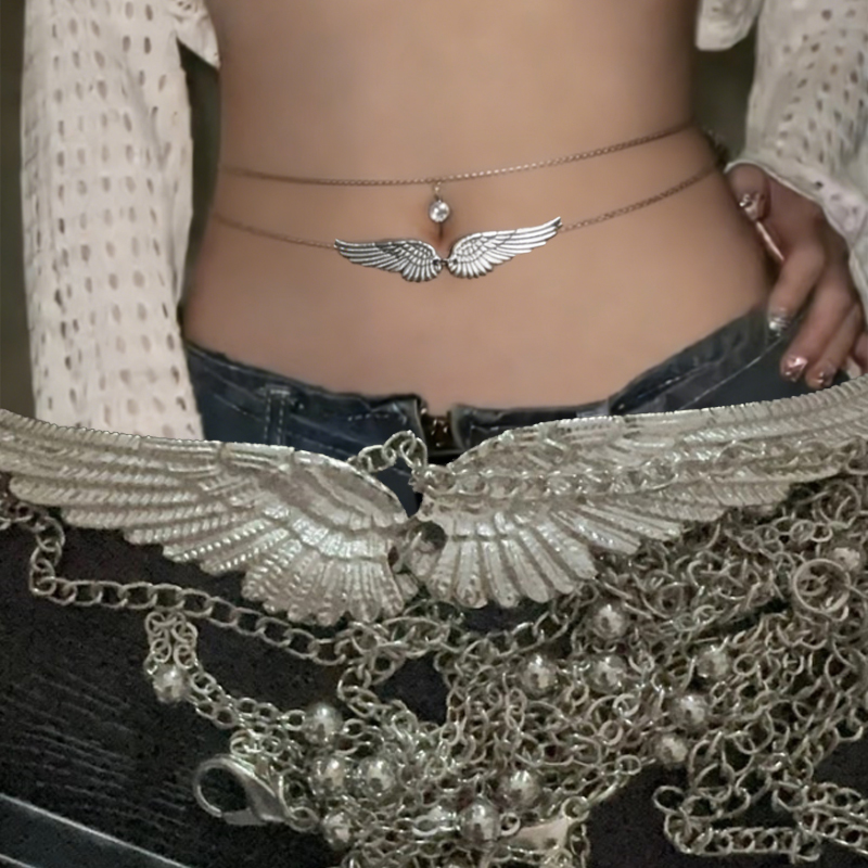 Double Layer Wings Angel Waist - đánh giá và giá Body Jewelry Beach
