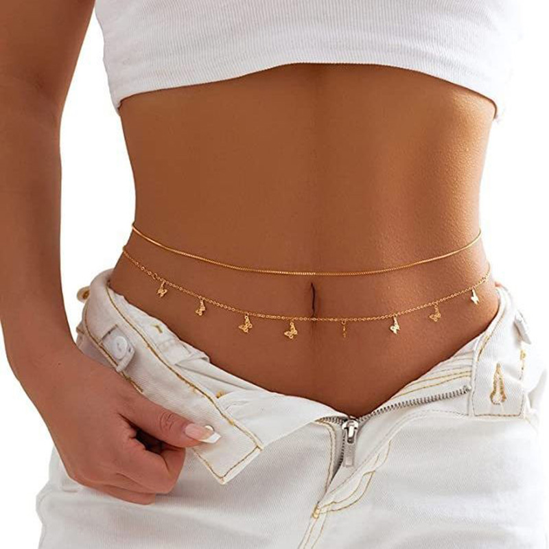 Fashion Simple Double Layer Be - đánh giá và giá Body Jewelry Beach