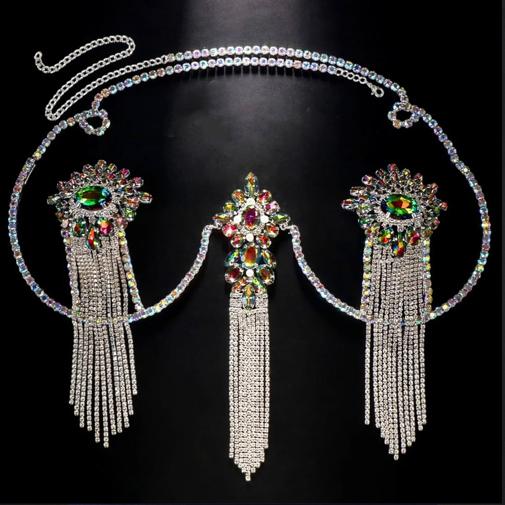 Sexy Tassel Color Crystal Ches - đánh giá và giá Body Jewelry Rings