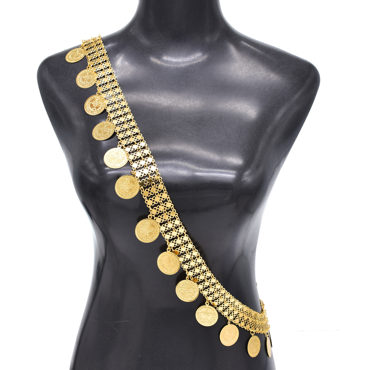 Gold Plated Simple Large Coins - đánh giá và giá Body Jewelry Indian