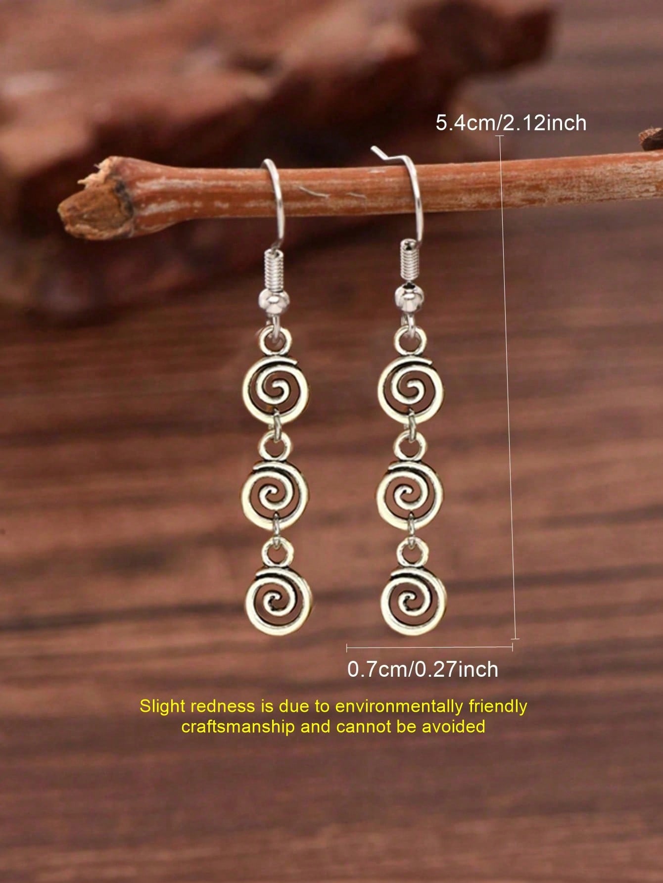 1 Pair Retro Distressed Versat - đánh giá và giá Body Jewelry And Earrings