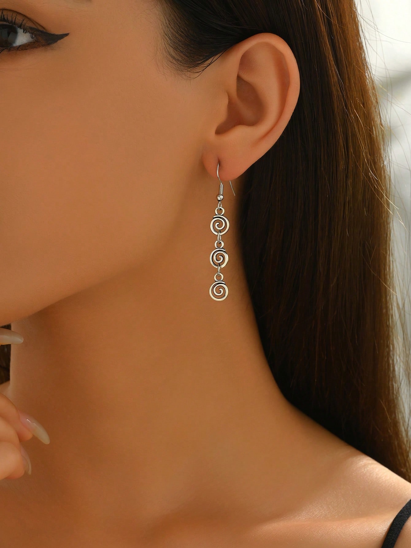 1 Pair Retro Distressed Versat - đánh giá và giá Body Jewelry And Earrings